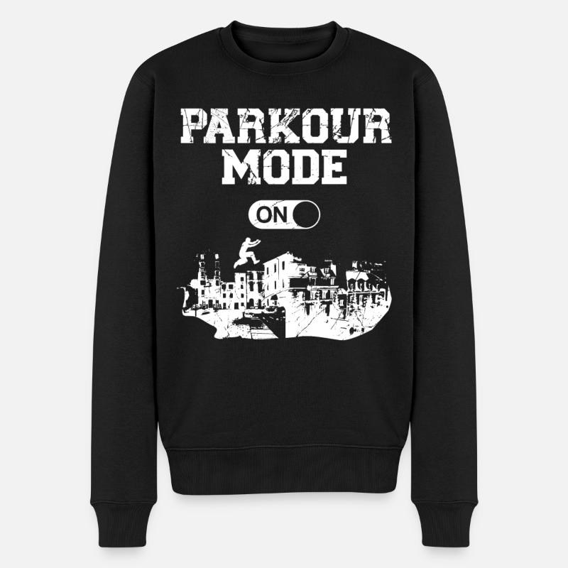 Parkour Free Running Traceur - Pull Premium bio Homme - noir