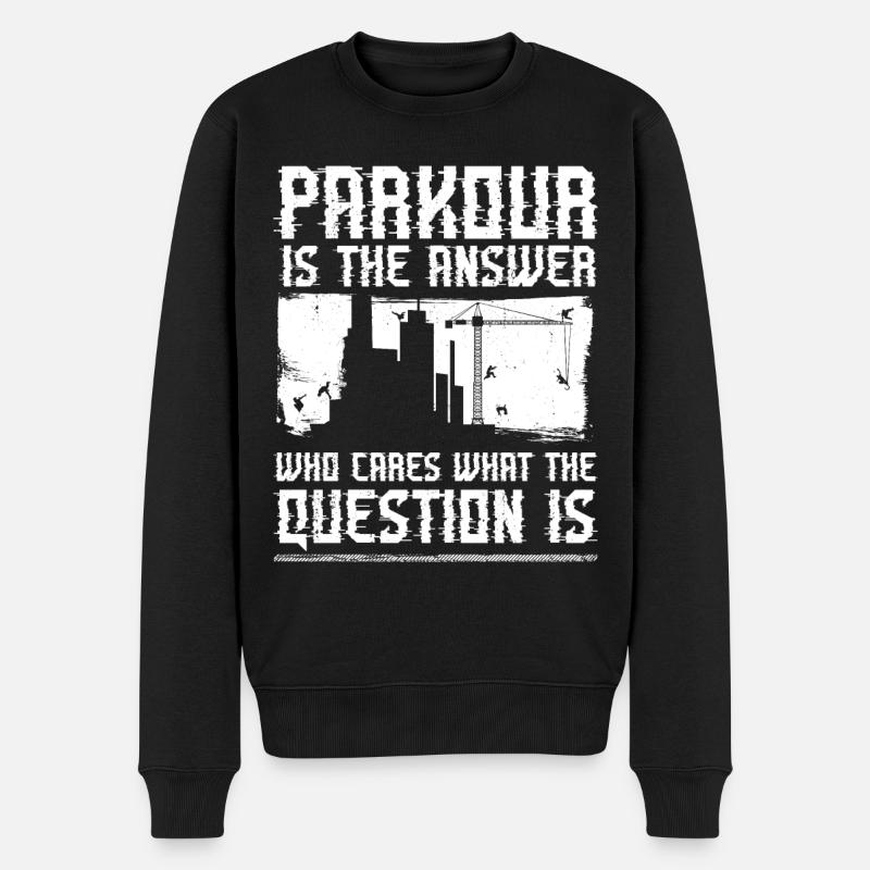 Parkour Free Running Traceur - Pull Premium bio Homme - noir