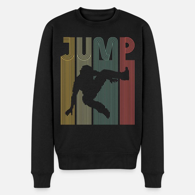 Parkour Free Running Traceur Retro - Pull Premium bio Homme - noir