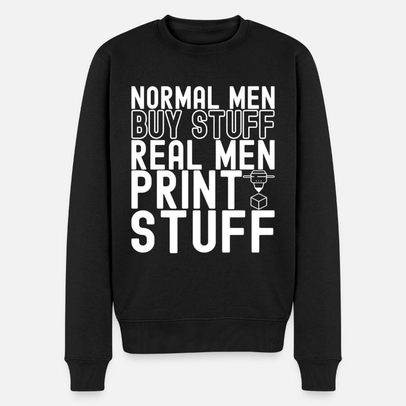 Impression 3D - Pull Premium bio Homme - noir