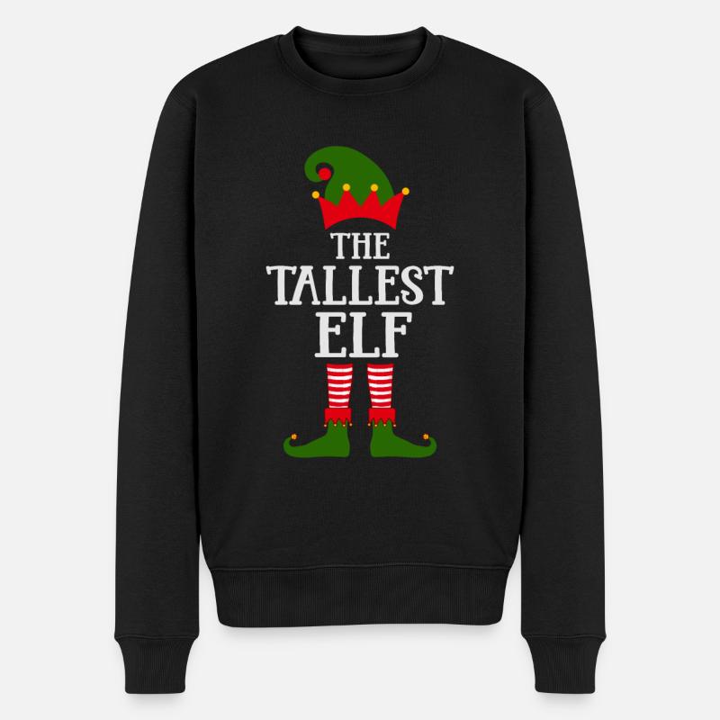 Die größte Elfe Norwegermuster - Männer Premium Bio Pullover - Schwarz