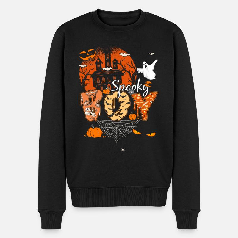 Spooky Boy Halloween Creeper Cadeau - Pull Premium bio Homme - noir