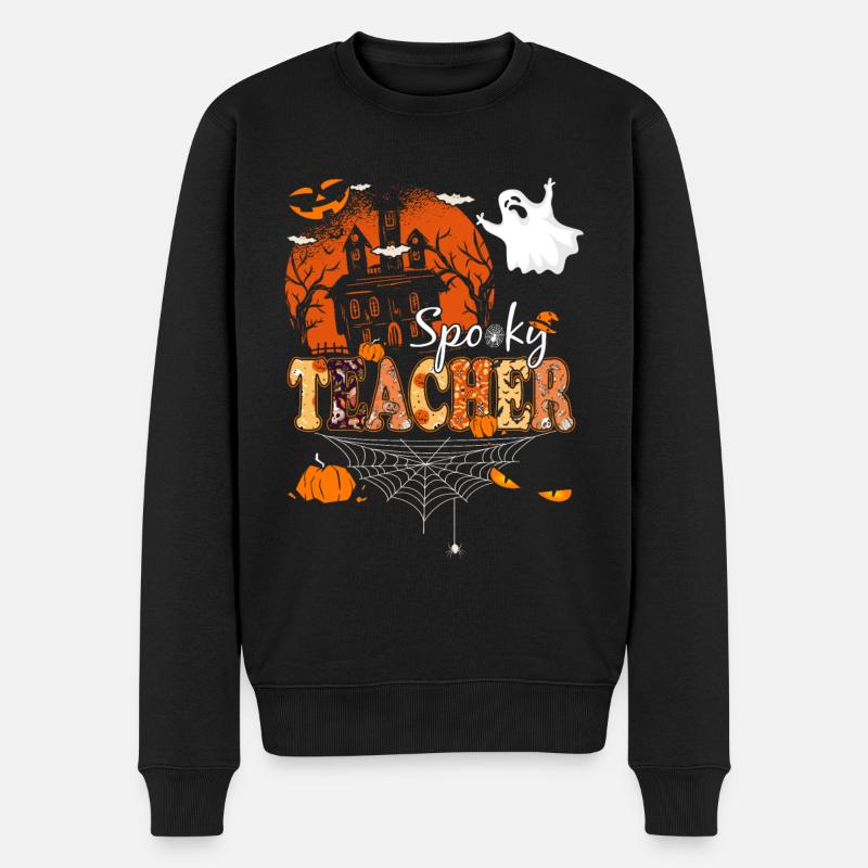 Spooky Teacher Halloween - Men's Premium Organic Jumper - black