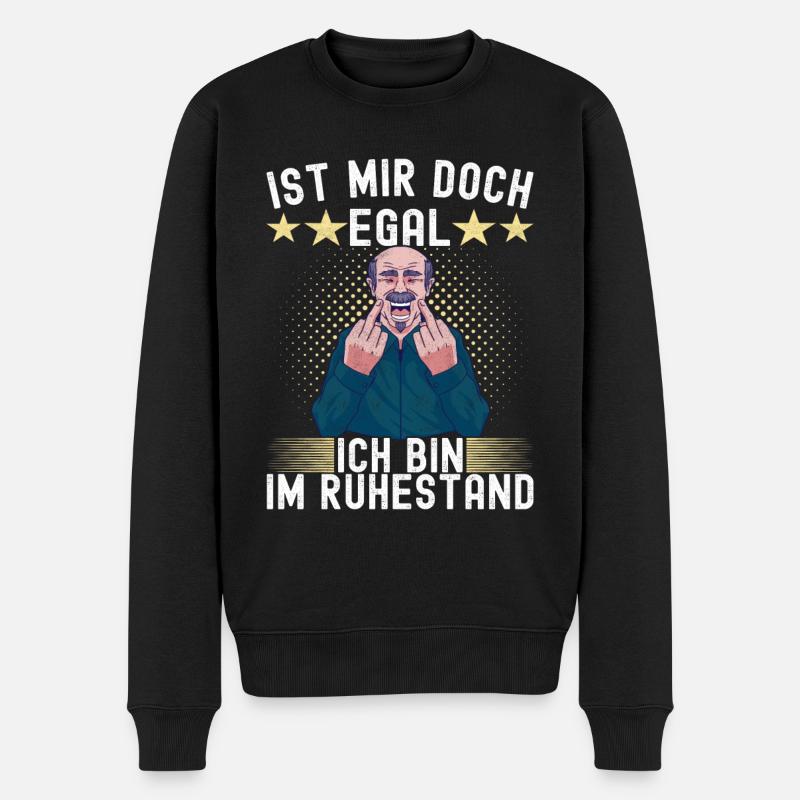 Ruhestand Rente - Männer Premium Bio Pullover - Schwarz
