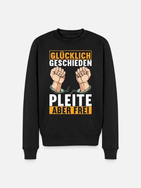 Geschieden Scheidung - Männer Premium Bio Pullover - Schwarz