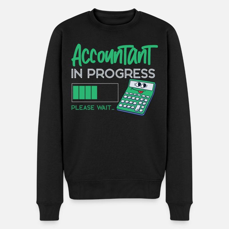 Accountant Bookkeeper Accounting - Männer Premium Bio Pullover - Schwarz
