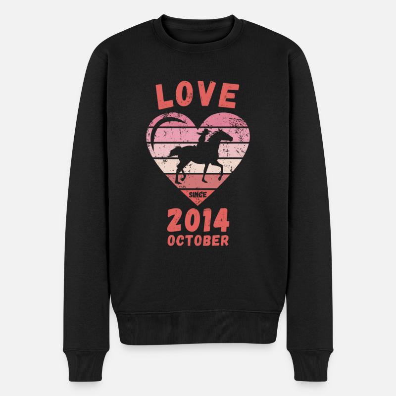 Amour équitation anniversaire Octobre 2014 - Pull Premium bio Homme - noir
