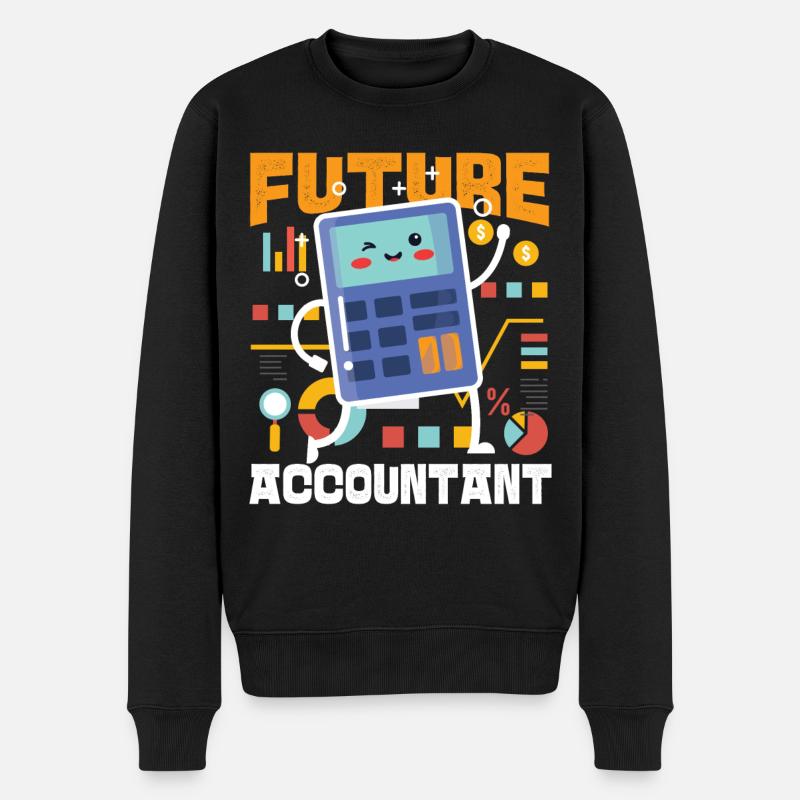 Accountant Bookkeeper Accounting - Männer Premium Bio Pullover - Schwarz