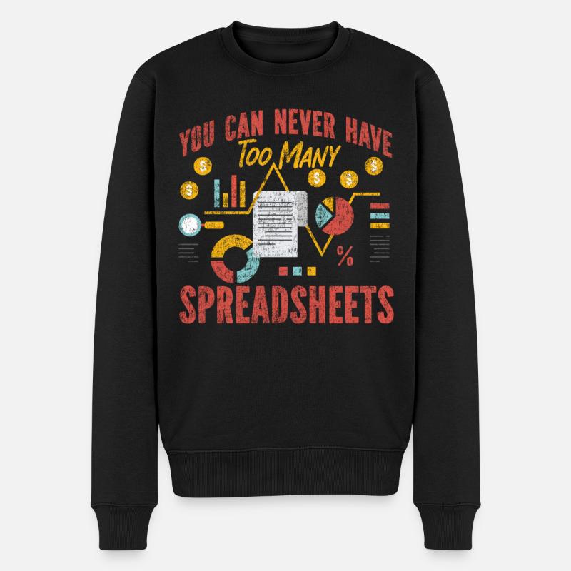 Accountant Bookkeeper Accounting - Männer Premium Bio Pullover - Schwarz