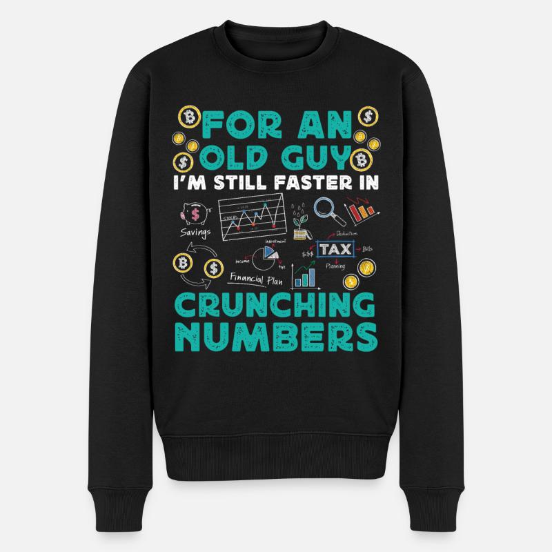 Accountant Bookkeeper Accounting - Männer Premium Bio Pullover - Schwarz