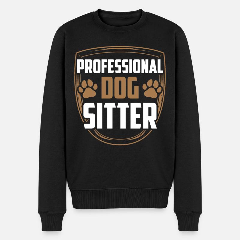 Dog Sitter Professionnel Dog Sitting - Pull Premium bio Homme - noir