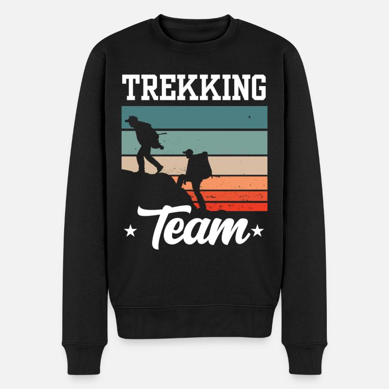 Trekking Team Wanderer Hike Randonnée - Pull Premium bio Homme - noir