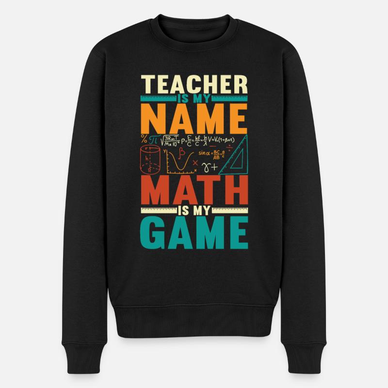 Professeur de mathématiques - Pull Premium bio Homme - noir