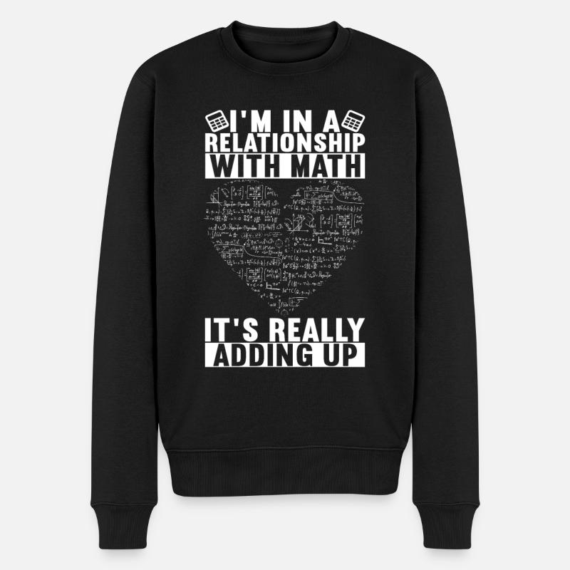 Mathe Mathelehrer - Männer Premium Bio Pullover - Schwarz
