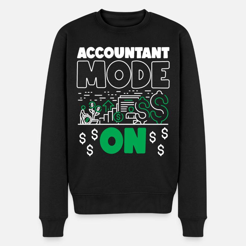 Comptable Comptable Comptable - Pull Premium bio Homme - noir