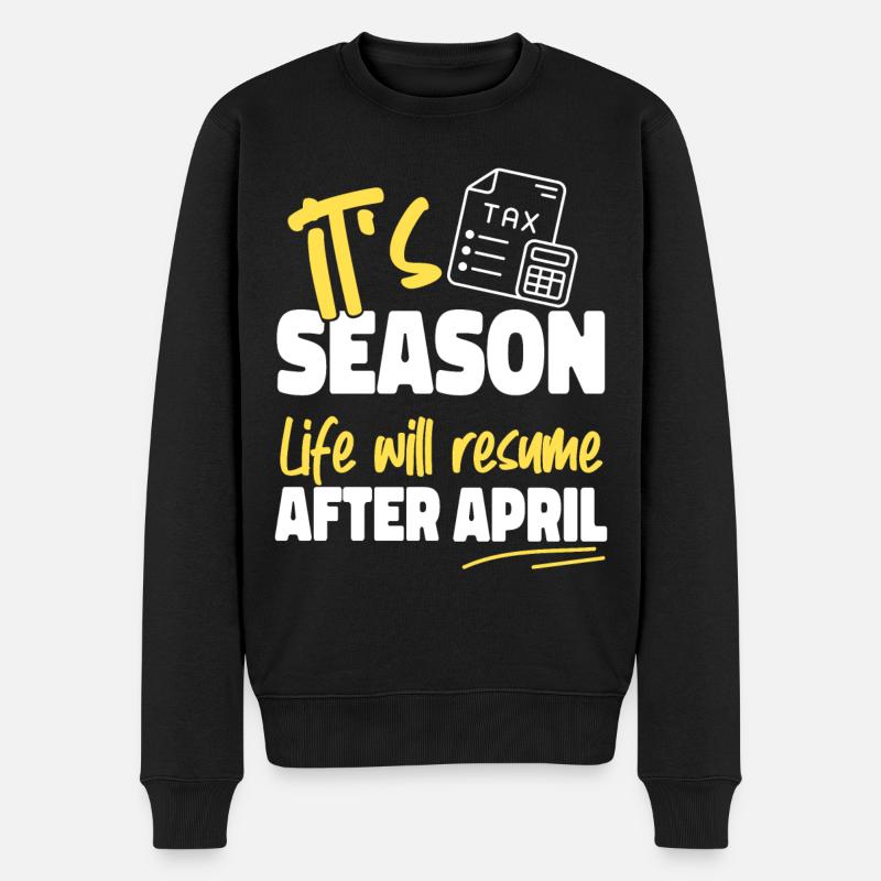 Comptable Comptable Comptable - Pull Premium bio Homme - noir