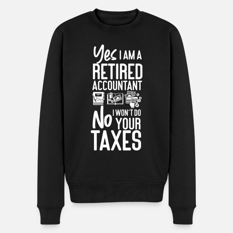 Comptable Comptable Comptable - Pull Premium bio Homme - noir