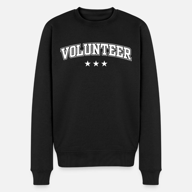 Volontariat volontaire - Pull Premium bio Homme - noir