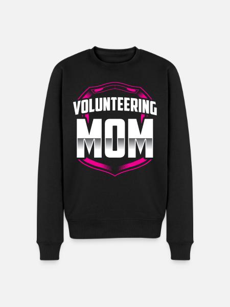 Frivillig mor Frivilligt frivilligt erhverv - Økologisk premium-sweatshirt til mænd - sort