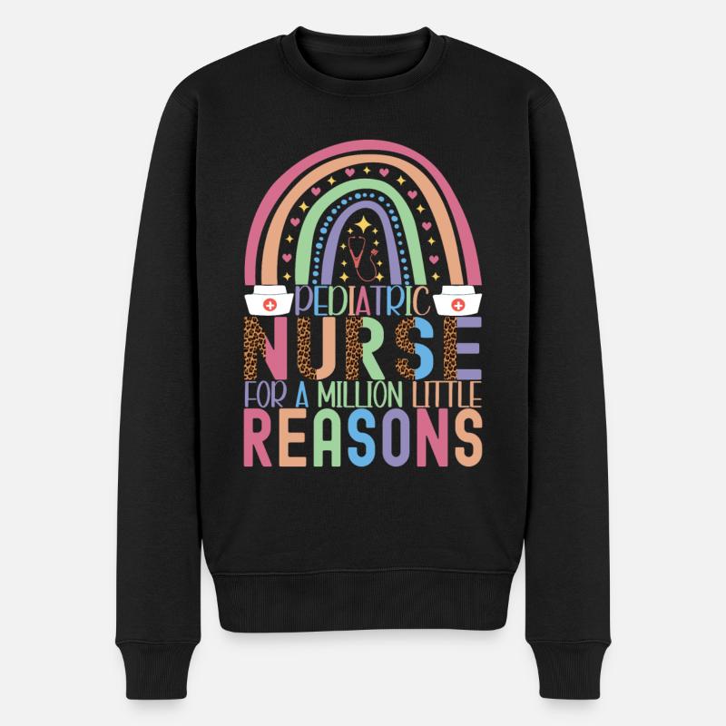 Krankenschwester Pflegekraft - Männer Premium Bio Pullover - Schwarz