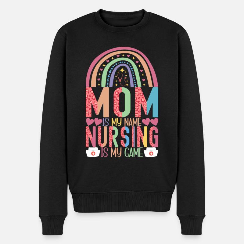 Krankenschwester Pflegekraft - Männer Premium Bio Pullover - Schwarz