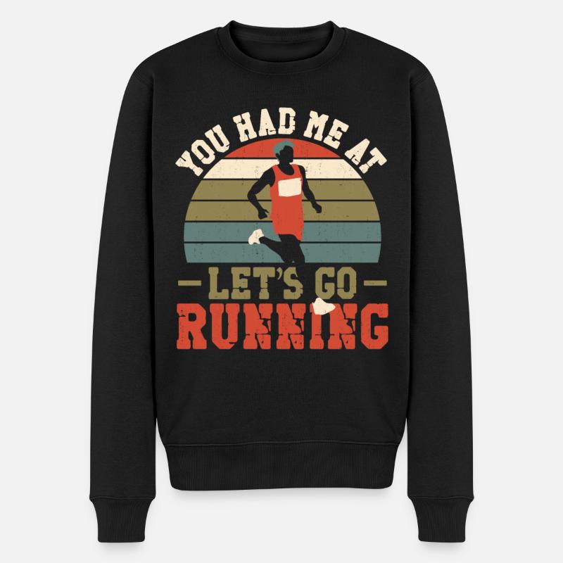 Running Runner Semi-Marathon - Pull Premium bio Homme - noir