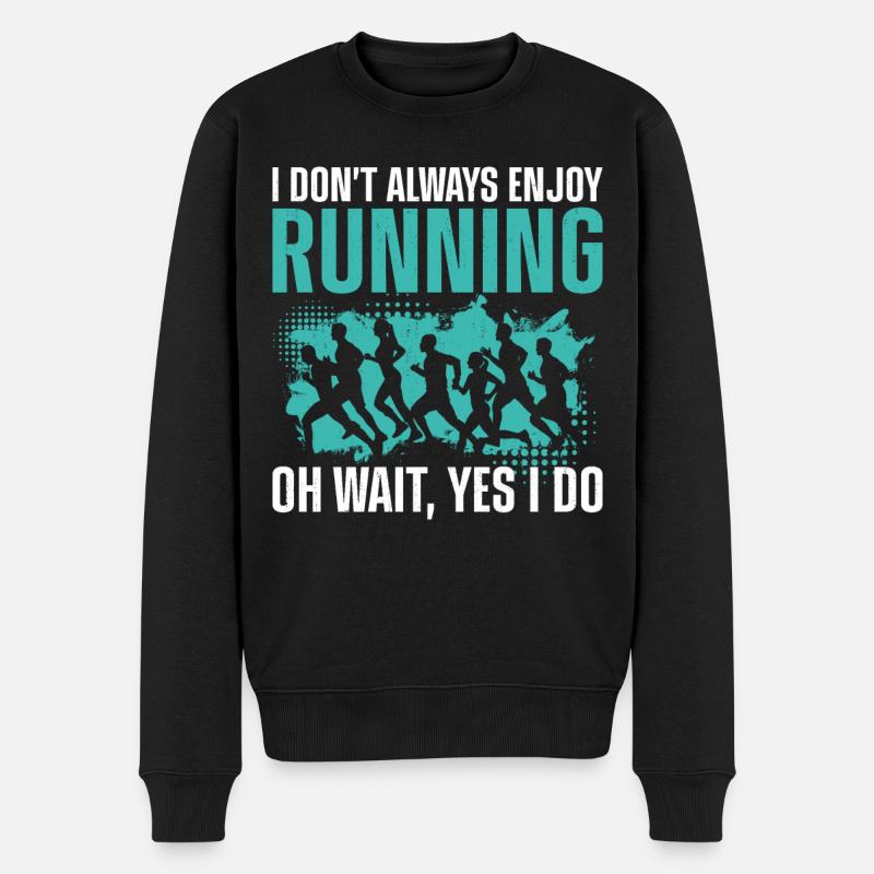 Running Runner Semi-Marathon - Pull Premium bio Homme - noir