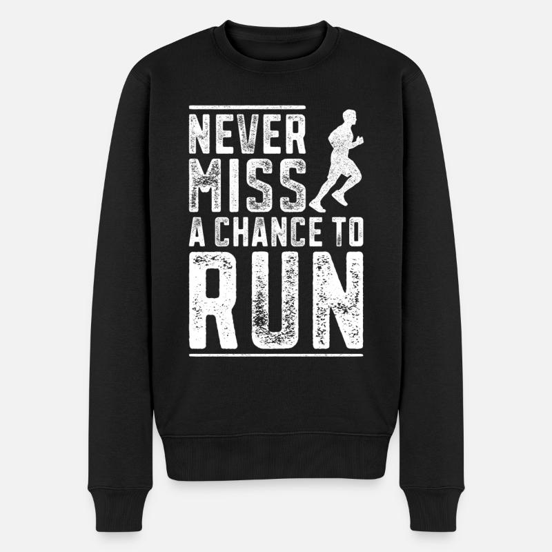 Running Runner Semi-Marathon - Pull Premium bio Homme - noir