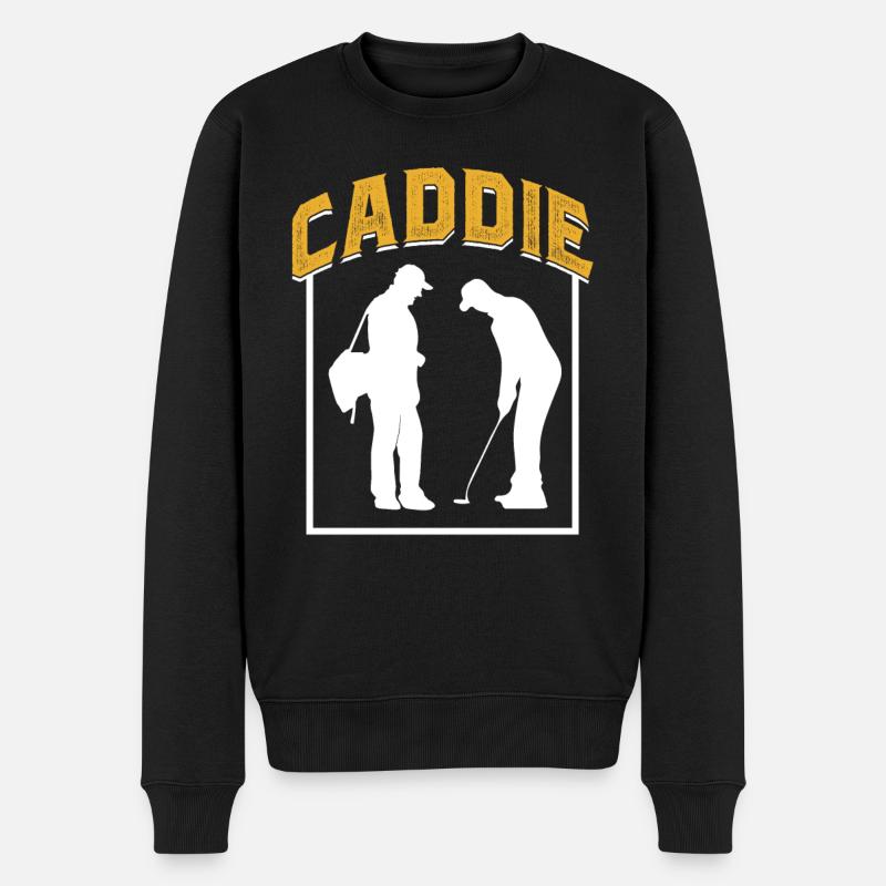 Caddy Profession Golf Golf Golfeur - Pull Premium bio Homme - noir