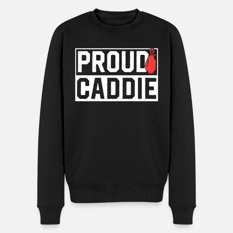 Fier caddie profession golfeur golfeur - Pull Premium bio Homme - noir