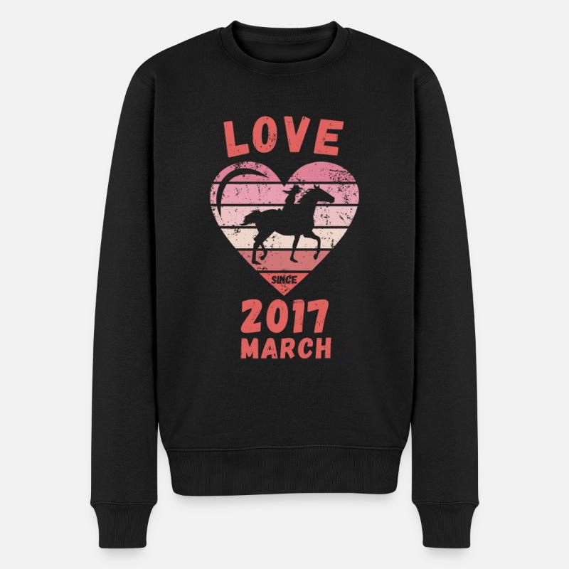 Anniversaire d’Amour Équitation Mars 2017 - Pull Premium bio Homme - noir