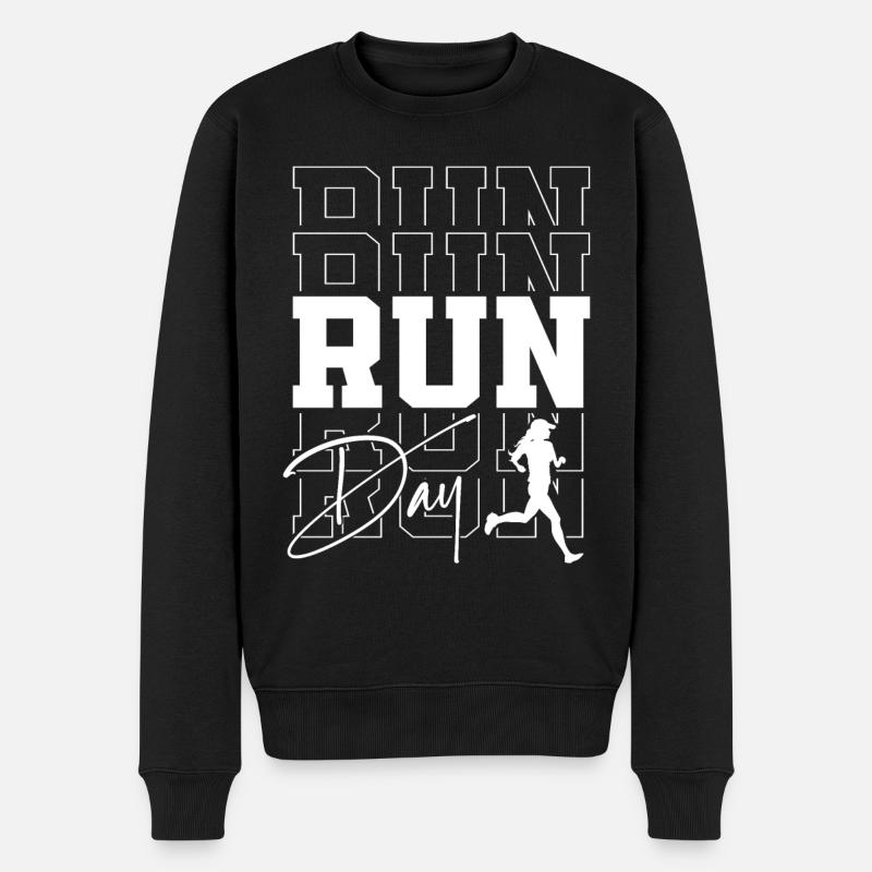 Running Runner Semi-Marathon - Pull Premium bio Homme - noir
