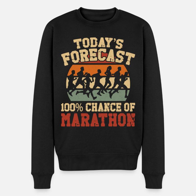 Running Runner Semi-Marathon - Pull Premium bio Homme - noir