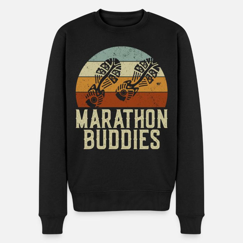 Running Runner Semi-Marathon - Pull Premium bio Homme - noir