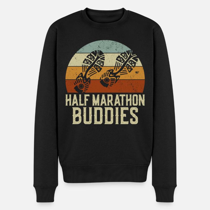 Coureur Running Semi-marathon - Pull Premium bio Homme - noir