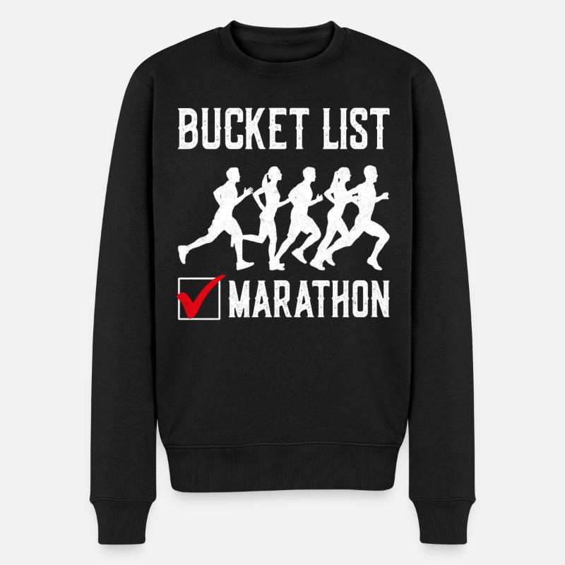 Running Runner Semi-Marathon - Pull Premium bio Homme - noir