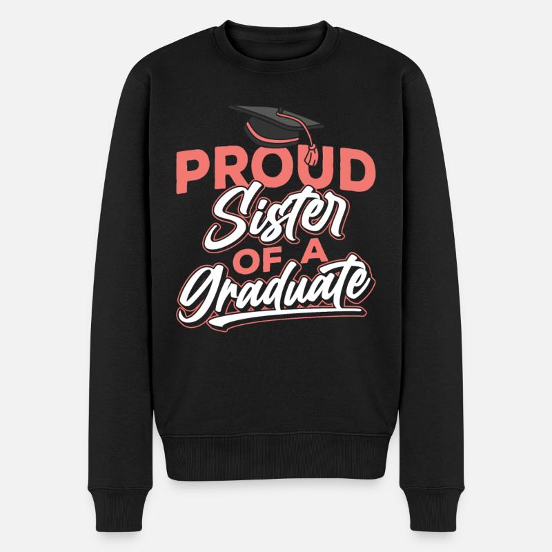 Fière sœur d’un diplômé - Pull Premium bio Homme - noir