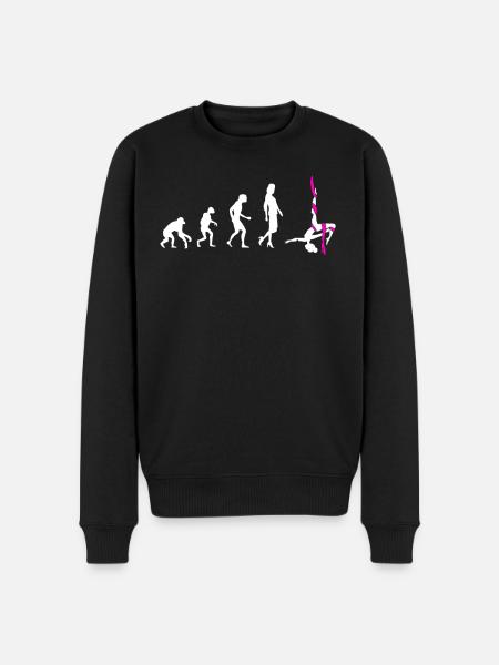 Aerial Silk Evolution - Acrobatics Gymnastics - Men's Premium Organic Jumper - black