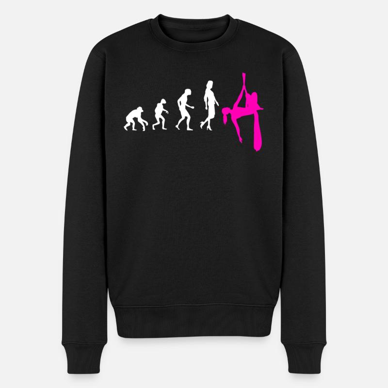 Aerial Silk Evolution - Aerial Circus - Men's Premium Organic Jumper - black