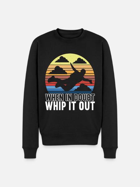 Parachute Parachutist - Men's Premium Organic Jumper - black