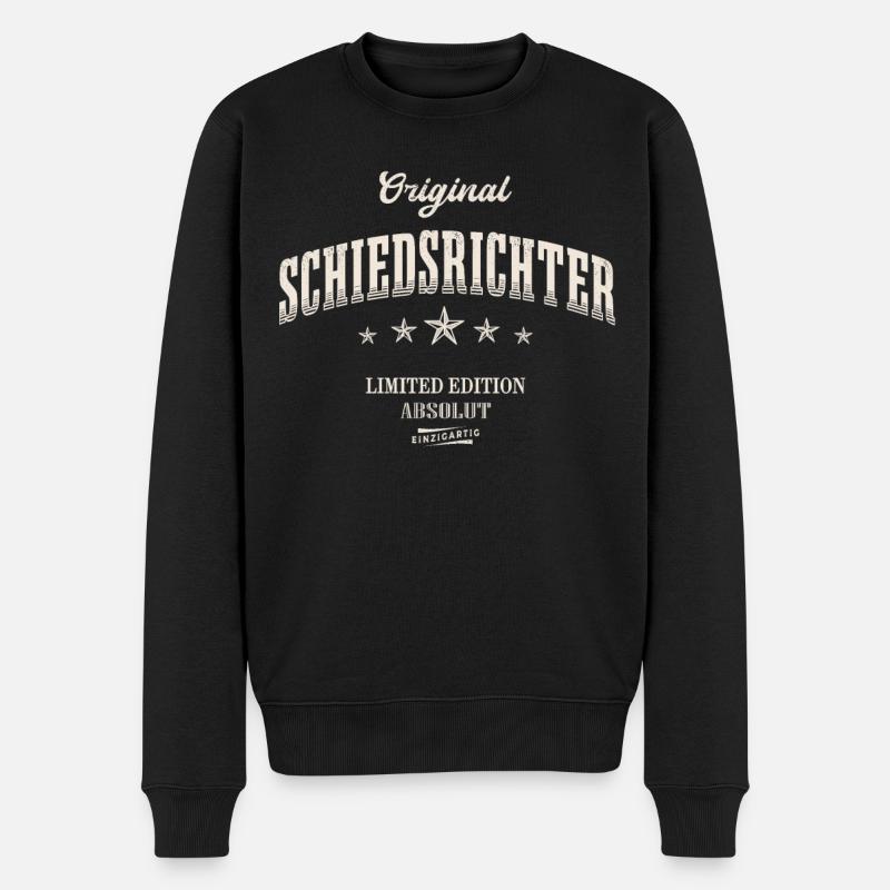 Schiedsrichter Limited Edition - Männer Premium Bio Pullover - Schwarz
