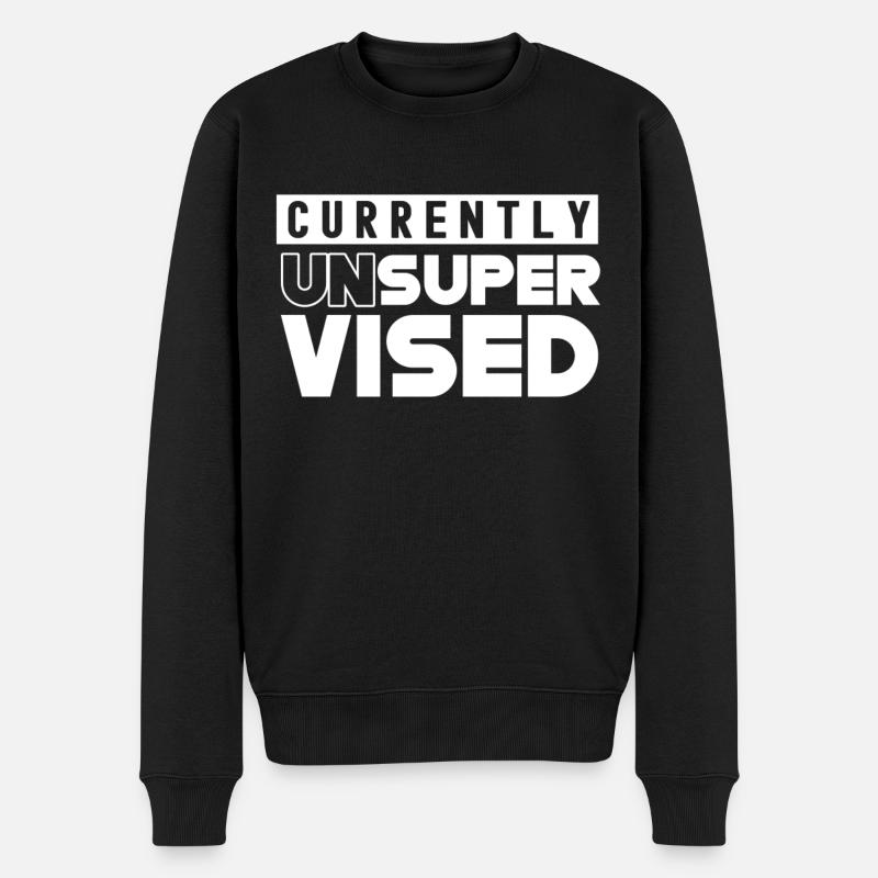 Currently unsupervised unsupervised sarcastic - Men's Premium Organic Jumper - black