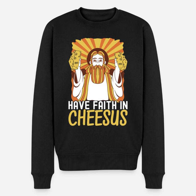 Amateurs de fromage Gouda - Pull Premium bio Homme - noir