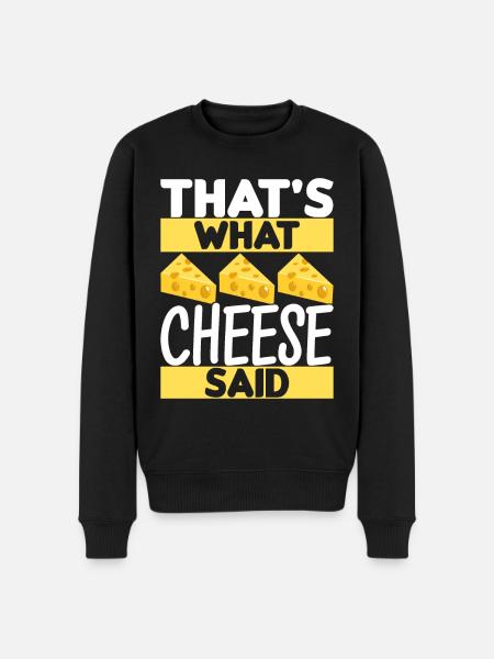 Cheese lovers Gouda cheese - Men's Premium Organic Jumper - black