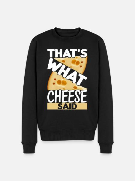 Cheese lovers Gouda cheese - Men's Premium Organic Jumper - black