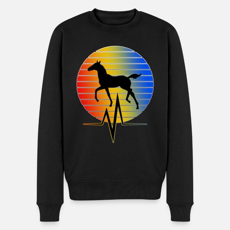 Cheval - EKG - Pull Premium bio Homme - noir