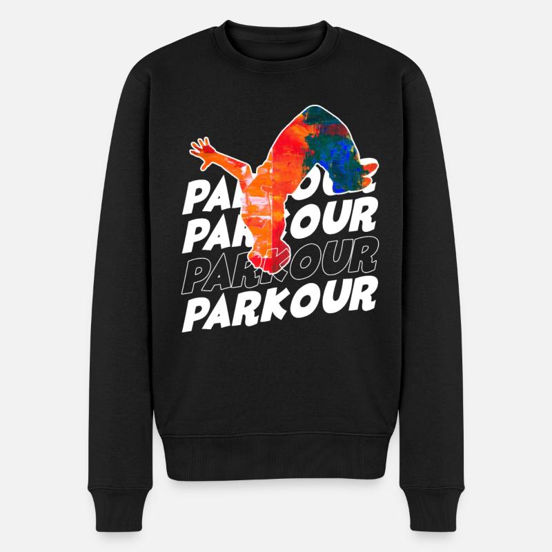 parkour - Pull Premium bio Homme - noir