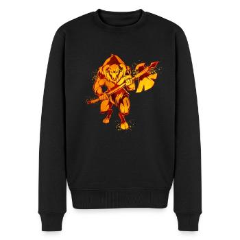 Mythologie grecque - Minotaure - Pull Premium bio Homme - noir - Devant - Nico (187cm)