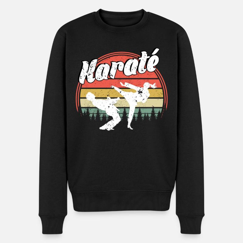Karaté - Pull Premium bio Homme - noir