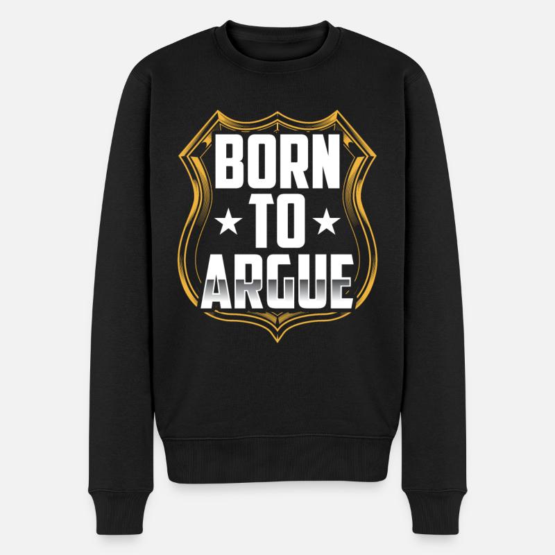 Né pour argumenter avocat - Pull Premium bio Homme - noir